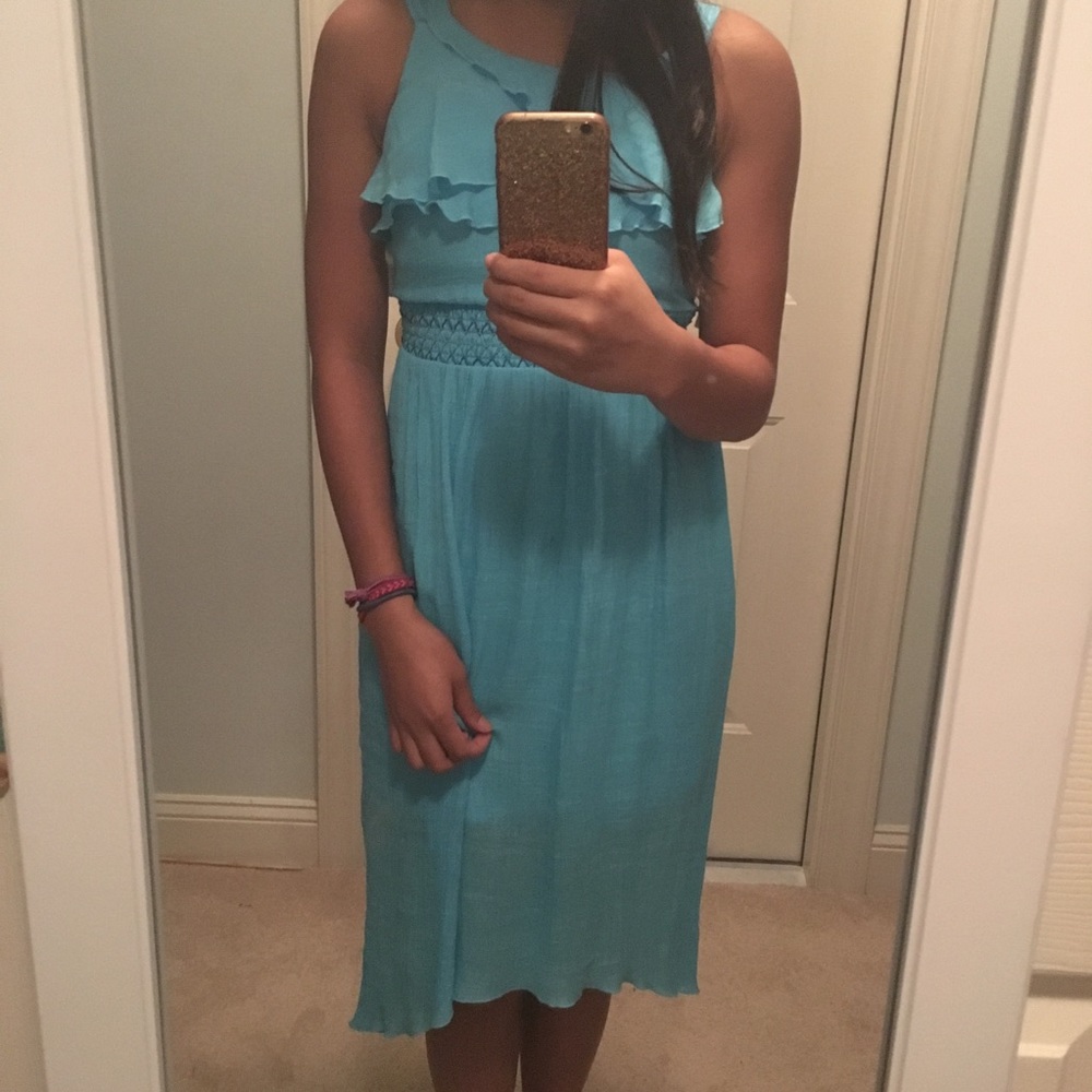 Iz Byer Girl Blue Dress